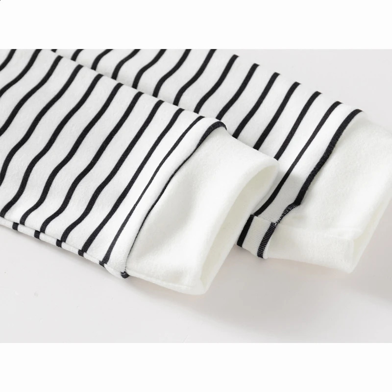 Long Sleeve Polo Shirts for Boys Spring Autumn Children Cotton Full Sleeve Shirt Black White Striped Classic Tops Baby Clothes 250319