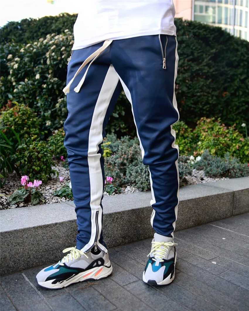 New Mens Casual Fashion Pants Sportswear Skinny Male Trousers Gyms Tracksuits Bottoms Hip Hop Streetwear Joggers Sweatpants K101 X250319