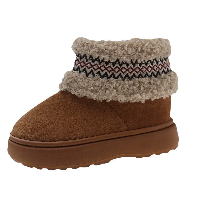 2025 NEWS Fashion boot shipping designer snow fur furry flurry winter boots ankle shoes platform martin boot mens womens booties