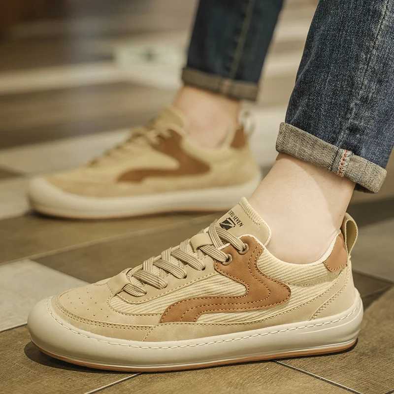 Mens Casual Shoes Corduroy Flat Comfortable Training Shoes Outdoor Trainer Sports Shoes Lightweight Men Walking Footwear Y250318