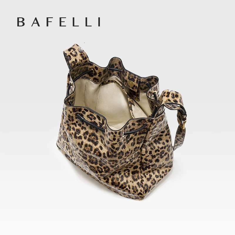 Women's Bags BAI Women's New Bag Fashion Leather Bag High Quality Designer Brand Ability Women's Shoulder Leopard Pattern