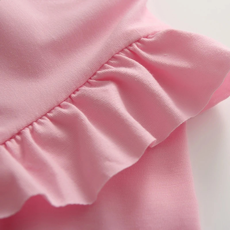Spring Autumn 2 3 4 6 8 10 Years Baby ChildrenS Clothing Long Puff Sleeve Kids Candy Color Sweet Baby Girl Basic T-Shirt 250319