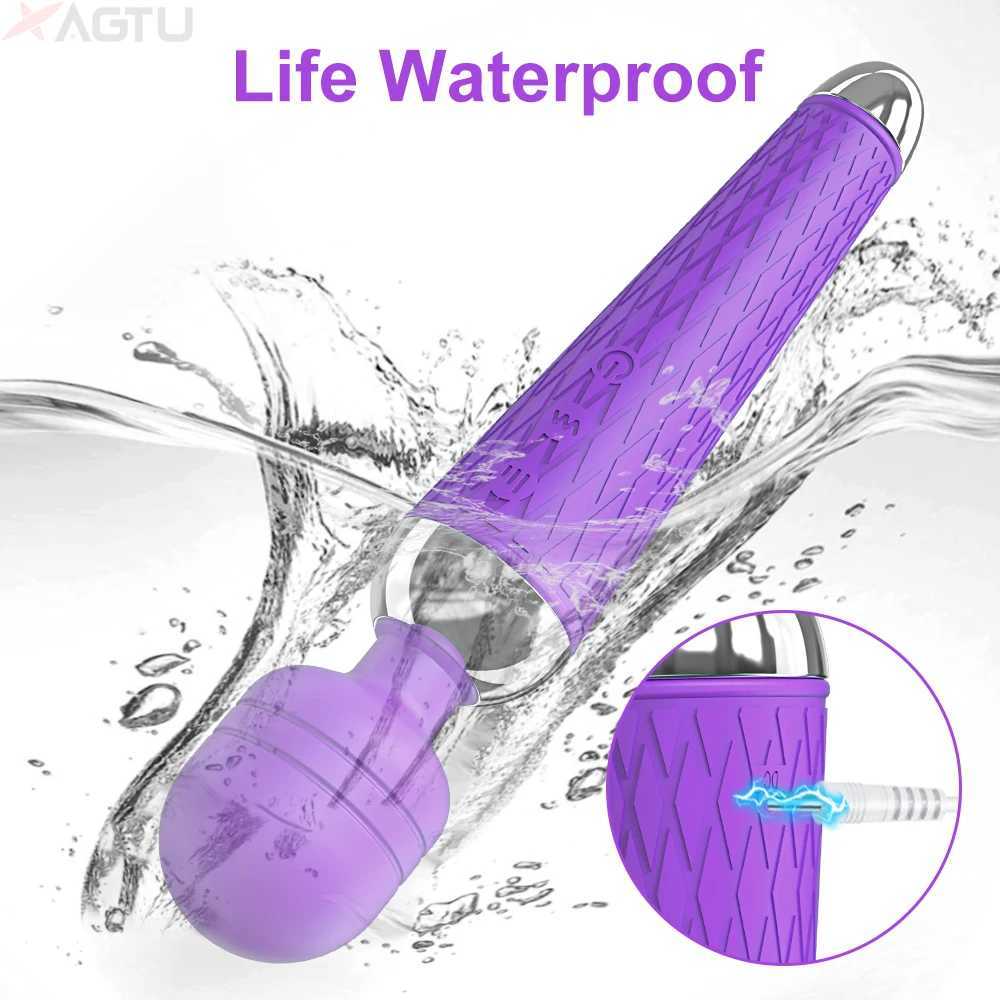 Powerful AV Vibrator Clitoris Stimulator Dildo for Female 20 Modes Magic Wand for Women G-spot Massager Sex Toys for Adult Goods W250319