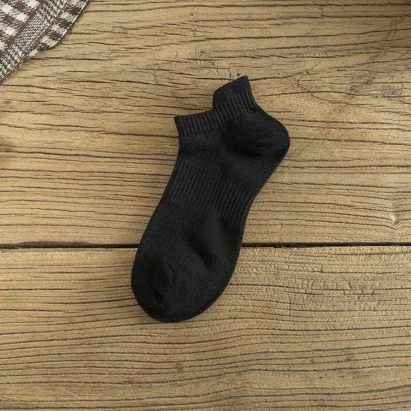 5/10/20 Pairs Men Solid Color Socks Sweat Wicking Breathable Soft Comfortable Sports Style Mesh Shallow Mouth Casual Boat Socks X250319