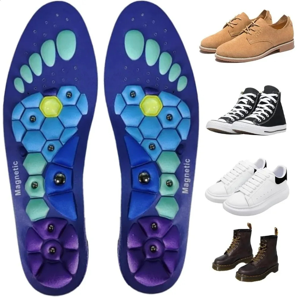 Acupressures Insoles Magnetic Insoles for Women Men EVA Foot Massage Orthopedic Acupressures Insoles Pads Working All Day 250319