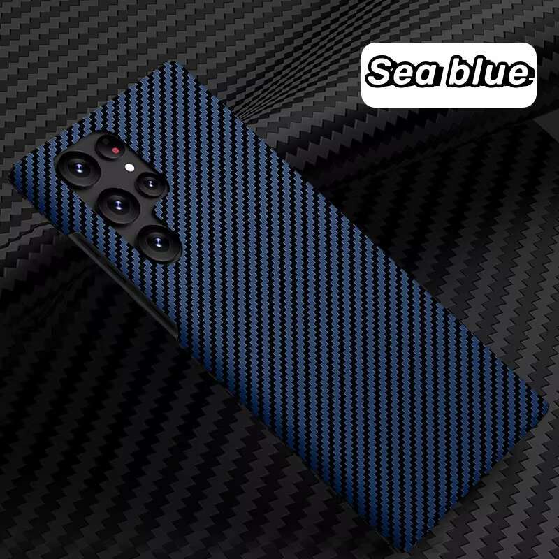 High Quality New Arrival for Samsung S24 S23 S22 S20Ultra Hard Slim Carbon Fiber Mobile Phone Case