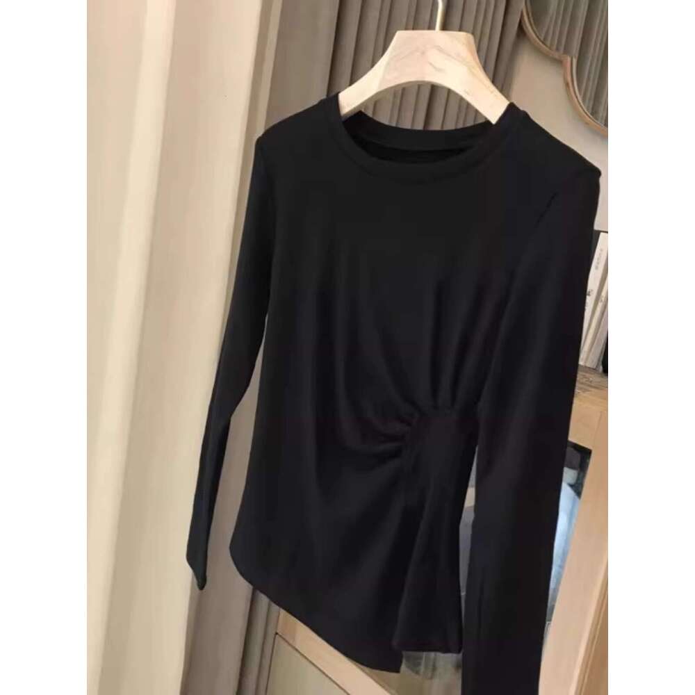 Women's Irregular T-Shirt, Long Sleeved Women's Top, New Fashionable Inner Layer Shirt, Slim Fit Top 250526