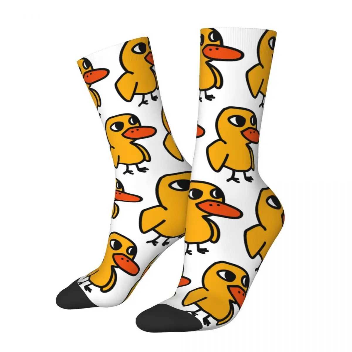 Duck Song Socks Harajuku Sweat Absorbing Stockings All Season Long Socks Accessories for Unisex Birthday Present X250319