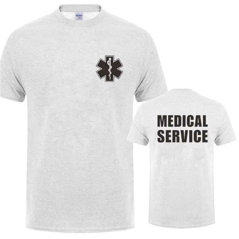 EMT nursing emergency medical service T-shirt mens casual T-shirt short sleeved mens cool top mens cotton short sleeved summerT250318