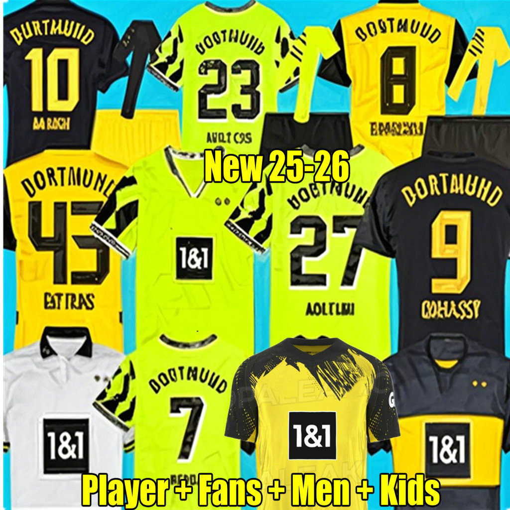 REUS 24 25 26 FANS player soccer jerseys 4TH All Black Special 2024 2025 2026 football shirts AWAY DortmundS men kids HOME REYNA BRANDT EMRE HALLER Guerreiro BorussiaE