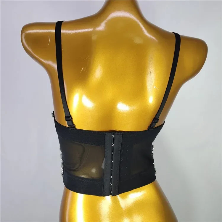 Fashion y2k Tank Top Women Shaper Blusa Stage Push Up Bra Ladies Crop Tops Sexy Halter Shirt Woman Clothes Bralette Corset Camis 250319