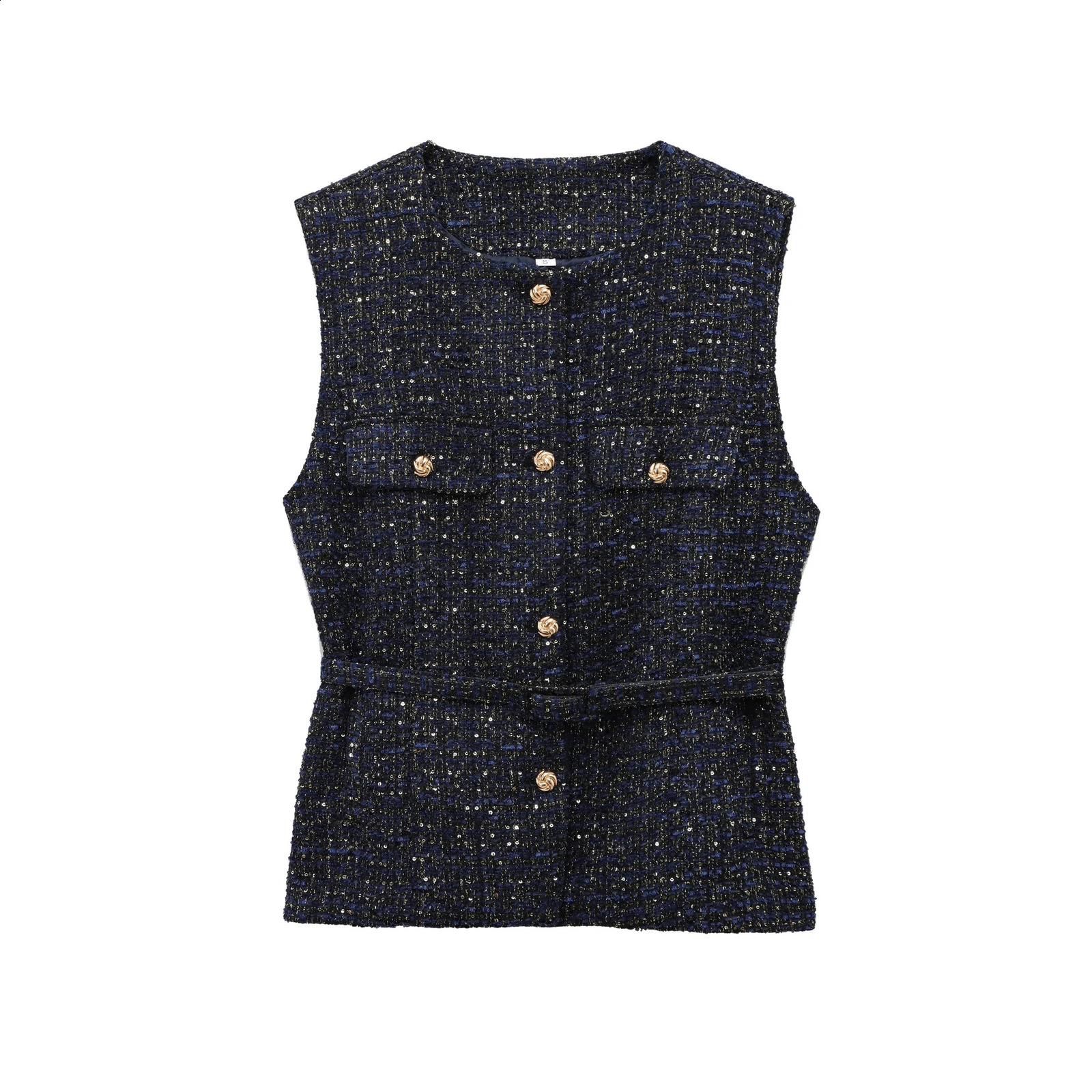 TRAFSHE SpringSummer Womens Jacket Tailored Coarse Linen Sleeveless Vest Clothing Shoulder Coat and 2132728 250319