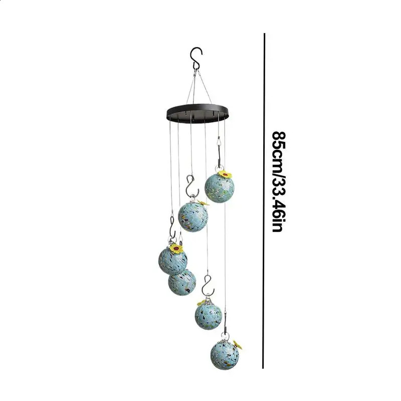 Stainless steel glass hummingbird feeder leak proof water dispenser garden outdoor decorative bird 250318