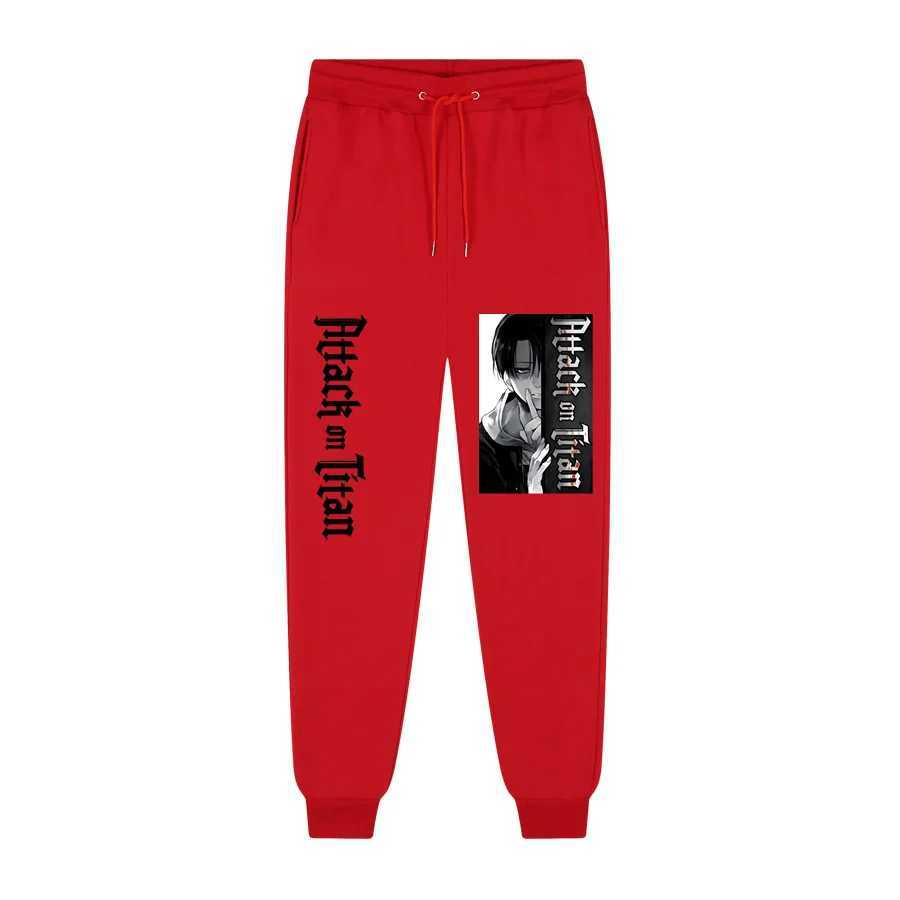 Quality Fleece Trousers Japanese Anime Attack on Titan Printed Men Women Men Jogging Pants Hip Hop Streetwear Men SweatpantS X250319