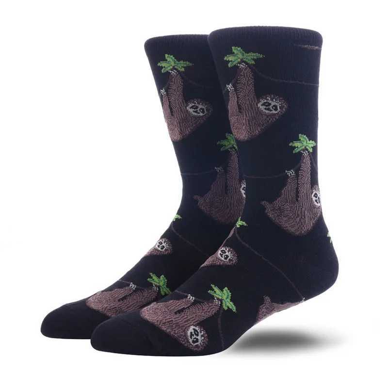 Mens socks pure cotton jacquard animal sushi fun socks cartoon business dresses staff socks wedding gifts Sokken X250319