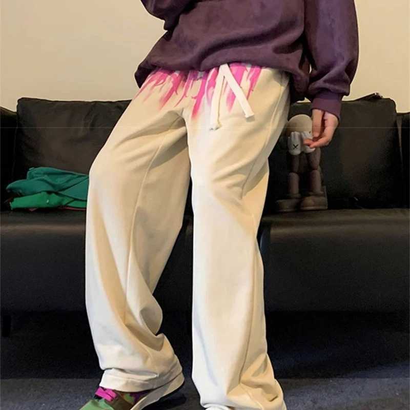 2025 New Spring Goth Letter Printed Pants For Men Hip Hop Fashion Baggy Trousers Joggers Y2K Streerwear Gym Sports Sweatpants X250319