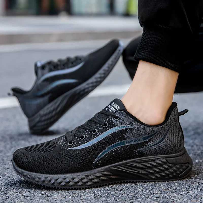 Mens breathable mesh sports shoes fashionable spring and autumn new Korean running shoes versatile and lightweight casual shoes Z250319