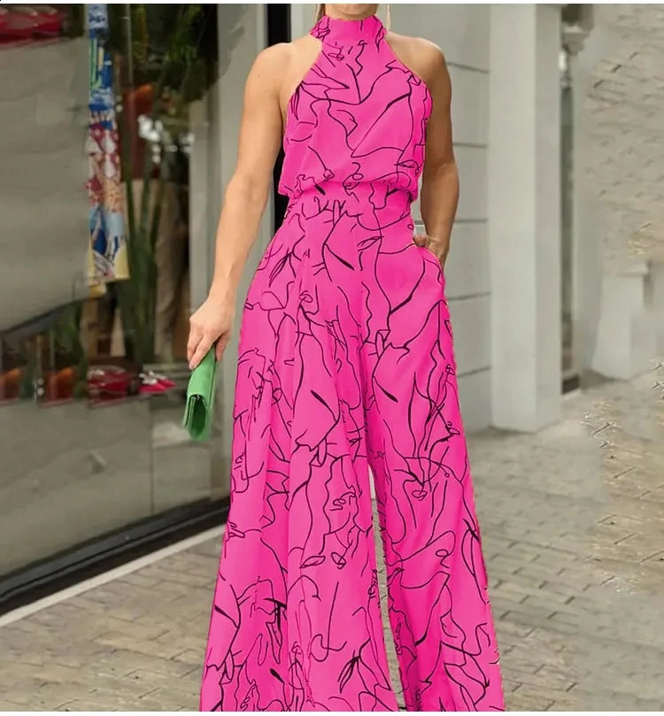 Womensleeveless Informal Jumpsuit Plain Suit Loose Pants Enterizos Para Mujeres Traf Official Store One Jumpsuit Women 250318