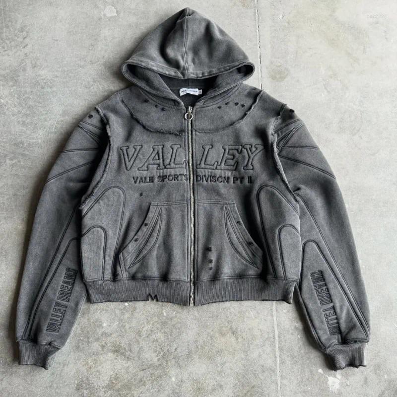 Women's Hoodies Retro Zipper Hoodie Loose Street Fashion Long Sleeve Sportswear With A Niche Design Sense Sweatshirt High Autumn