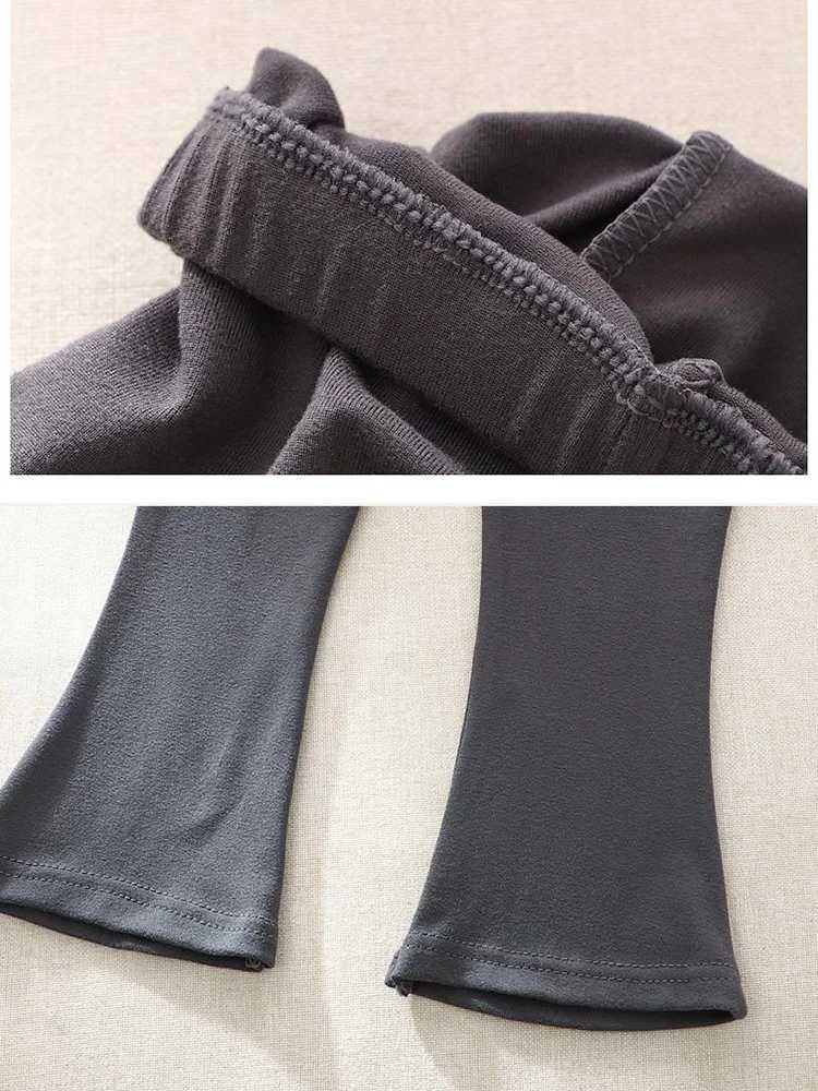 Spring Autumn Baby Girls Pant Korean Version Children Flared Pants 1-6Year Kid Leggings Solid Fashion Boot CutT250318