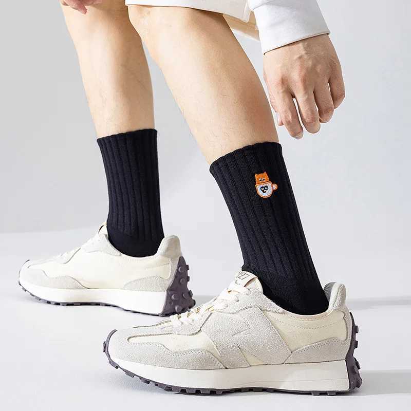 Embroidery Cartoon Socks Fashion unisex Socks Harajuku Style Kawaii Funny Spring Autumn Female Socks Lovely cotton sock X250319