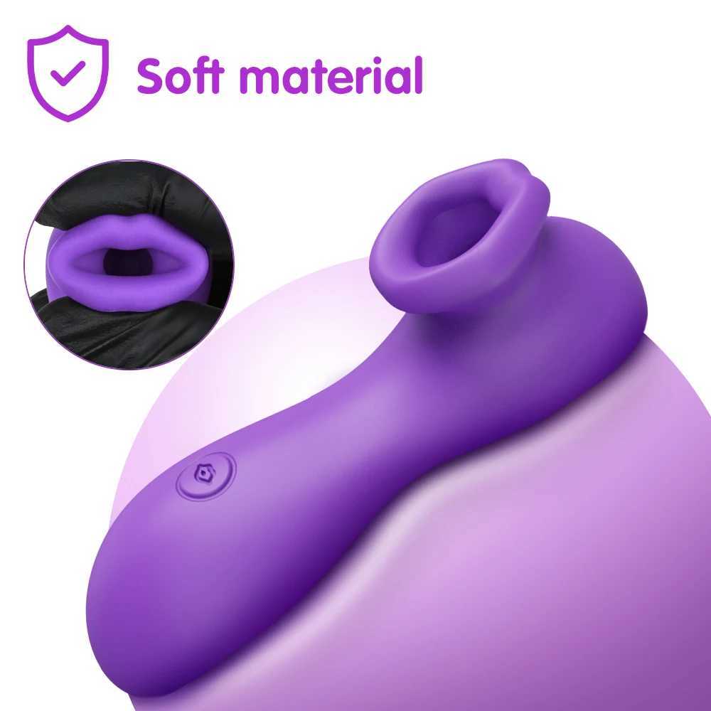Clit suction cup vibrator sex toy adult female tongue vibration Clitoris stimulation Nipple oral sex Etotic masturbation W250319