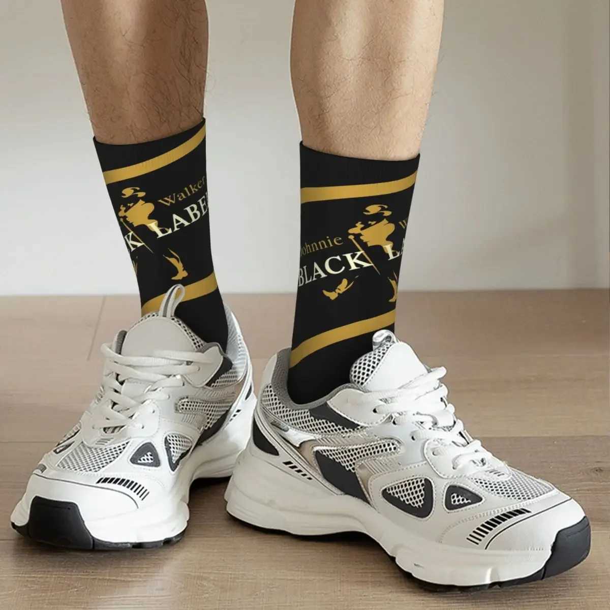 Johnnie Walker Socks Sweat Absorbing Stockings All Season Long Socks Accessories for Unisex Gifts X250319