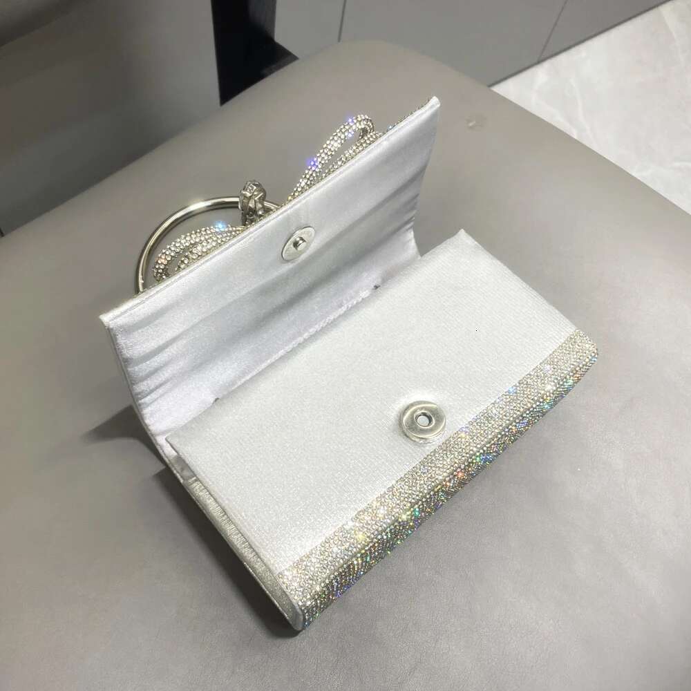 Evening Rhies Sier Crystal Bg Handmade Bags For Women Purses And Handbags Designer Women's Bag