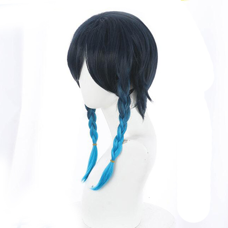 Kanos Genshin Impact Wendy Venti Gradual Blue Braid Anti Warping Style Cos Wig