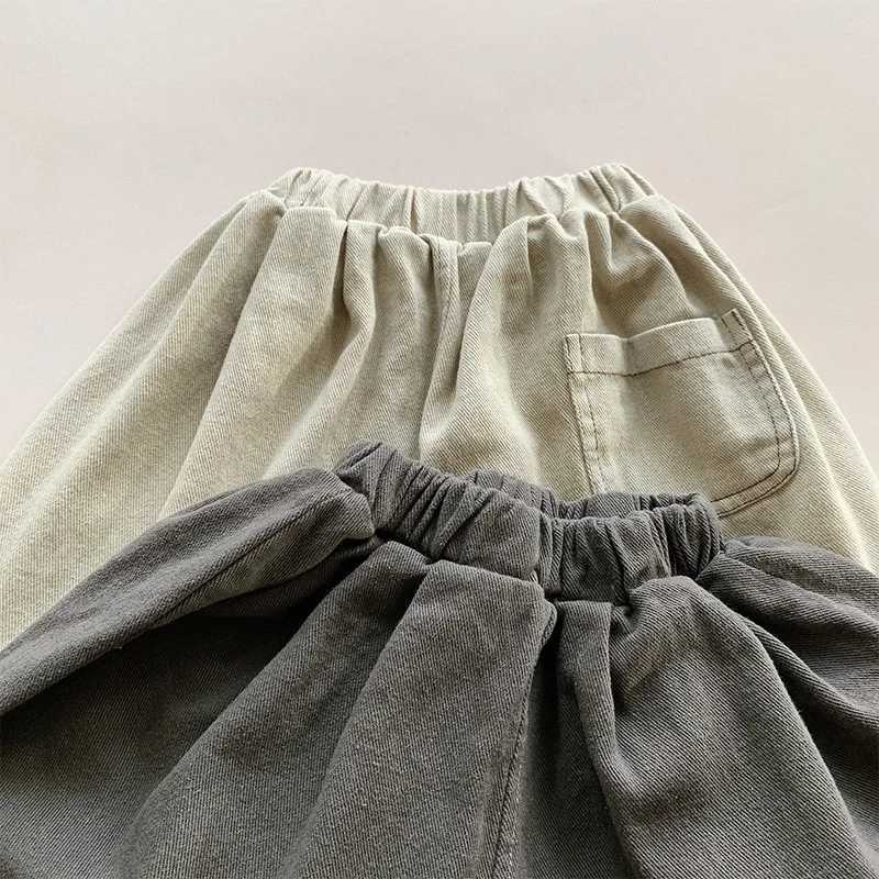 2025 Spring New Childrens Harem Pants Loose Kids Wide Leg Pants Fashion Baby Trousers Boys Girls Casual Pants Children ClothesT250318