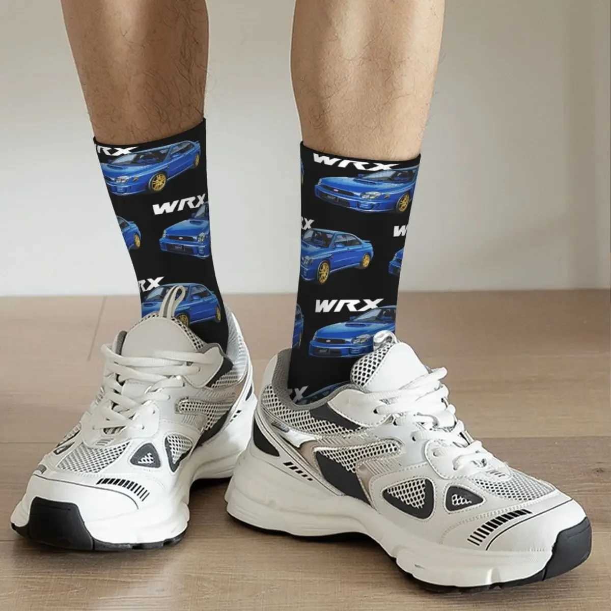 JDM WRX GDB Bugeye RALLY BLUE Socks Harajuku Super Soft Stockings All Season Long Socks for Mans Womans Birthday Present X250319