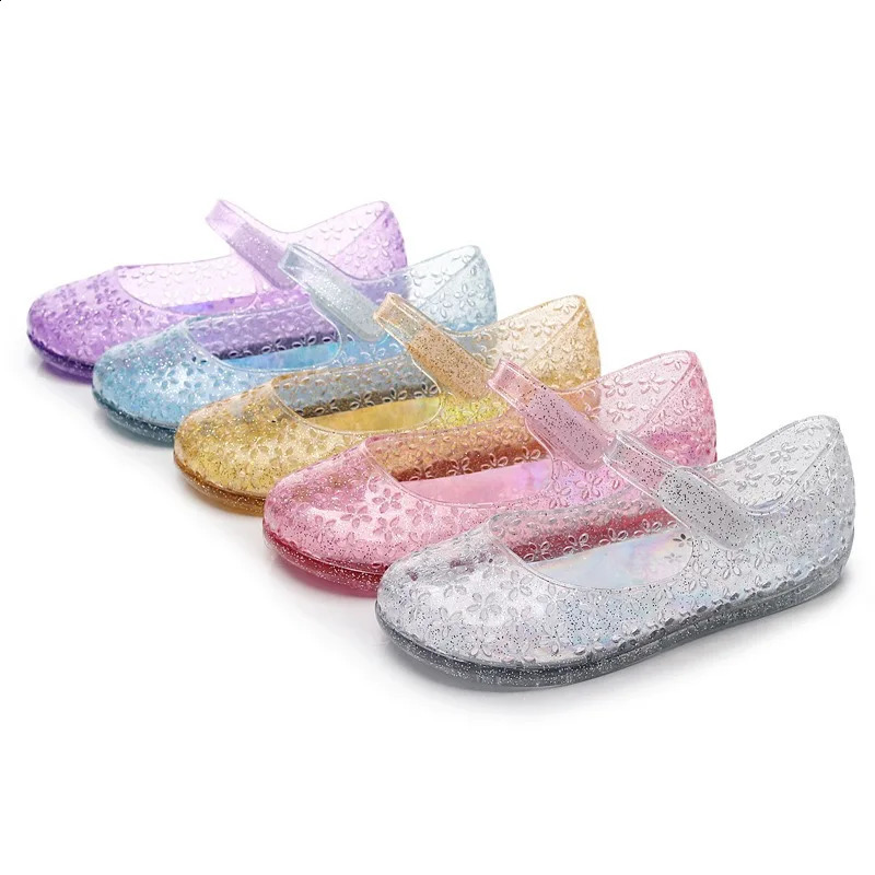 Childrens PVC Jelly Sandals Magic Simple Princess Beach Shoes Baby 250312