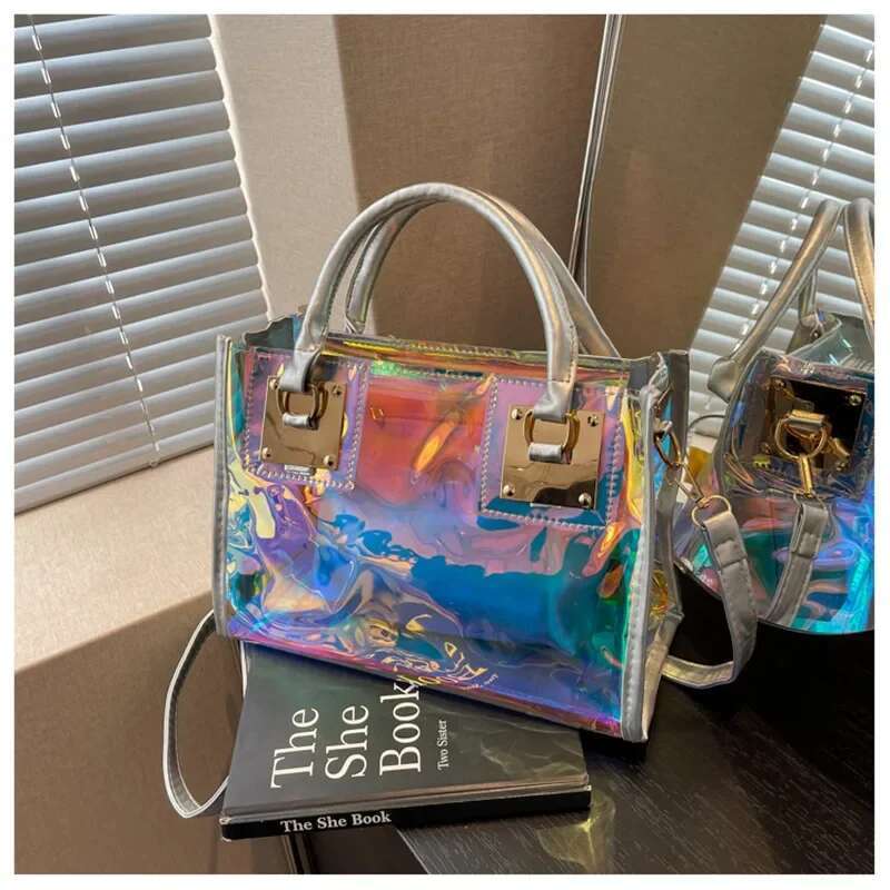 2025 new fashionable plastic bright color casual women's crossbody bag, women's designer handbag, travel shoulder bag, trendy fashion should