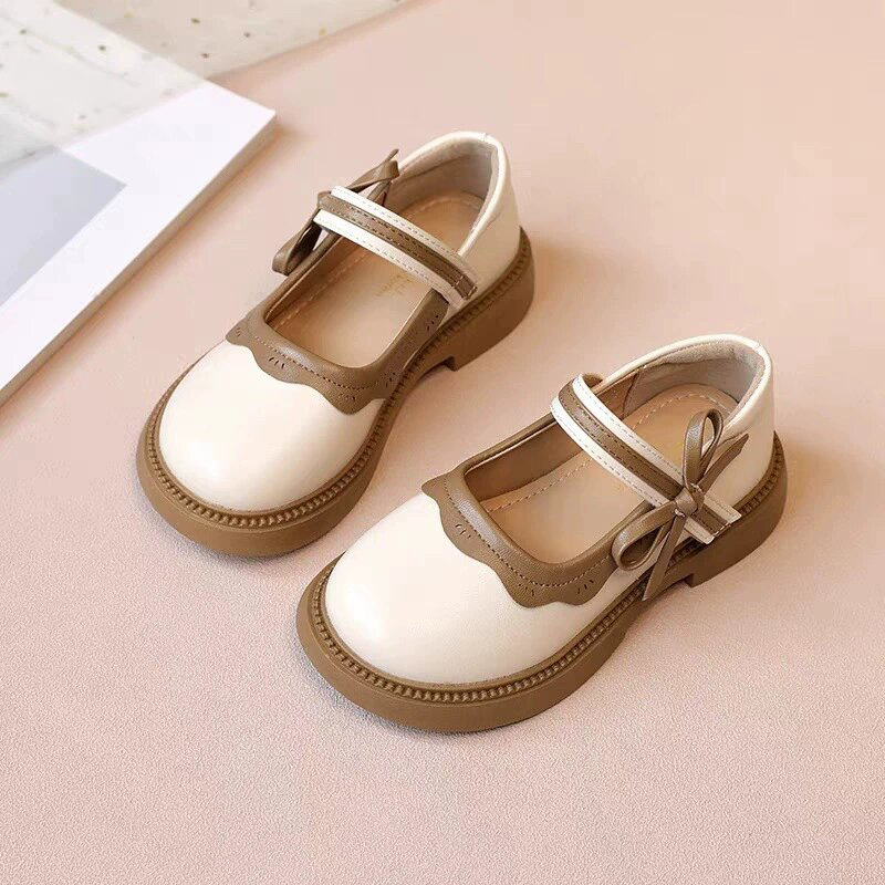 Fashion Girls Canvas Princess Shoes Casual Patent Leather Kids Girl Flat Shoes Summer/Spring Baby Children Loafers for Autumn