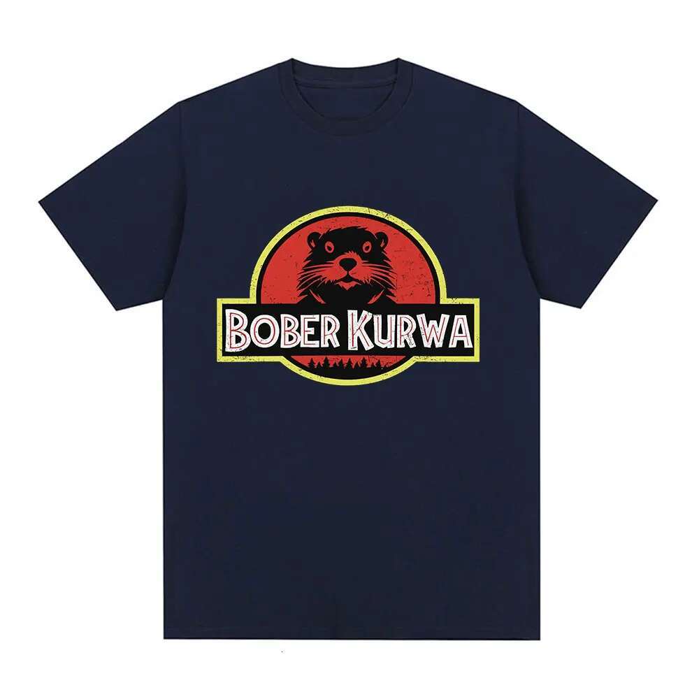 Bober Kurwa Bobr Funny Meme Graphic T-Shirt Men's Women Fashion Hip Hop Short Sleeve Loose T-Shirts 100% Cotton Cozy T Shirts