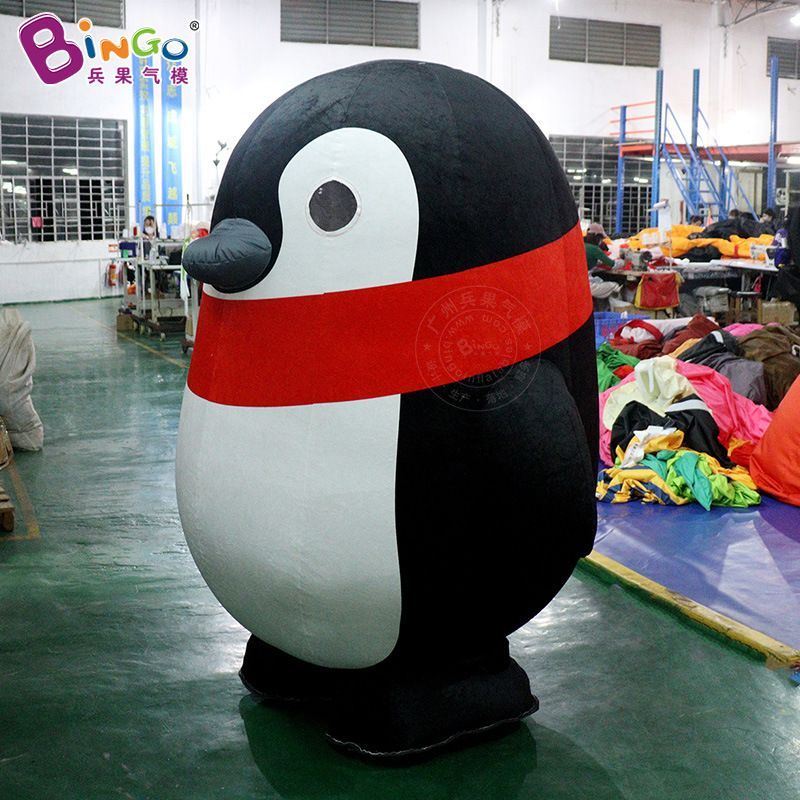 6m height (20ft) with blower Factory direct sales giant inflatable penguin cartoon inflatable model event opening promotion parade model
