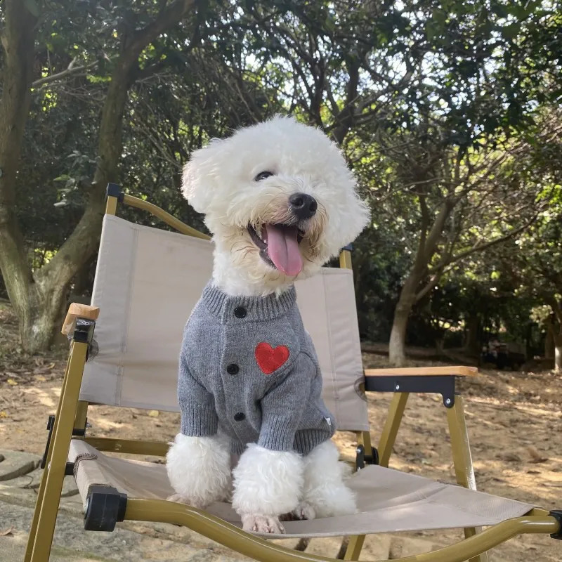 1 piece of pet clothing for spring and summer warmth dog hoodie love sweater suitable small mediumsized dogs cats 250318