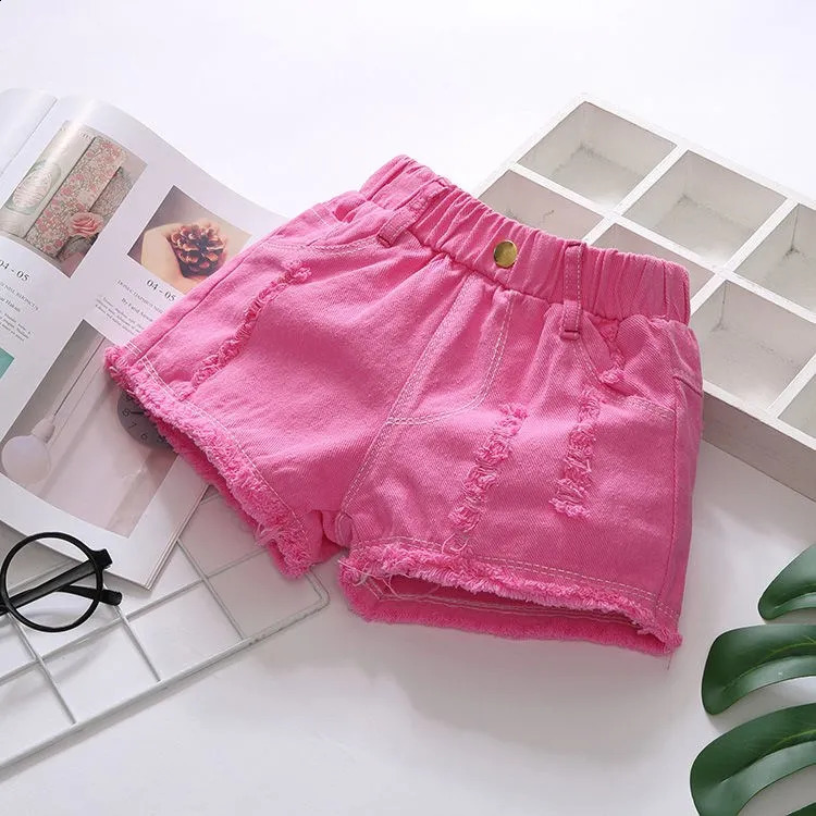 100-150 Cm Summer Girls Casual Shorts Baby Kids Children Wear 250319