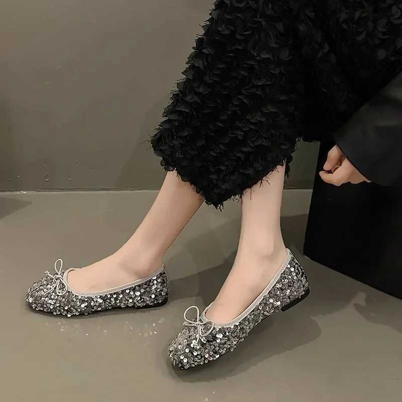 Womens Mary Jane Shoes 2024 Spring New Flat Bottom Shallow Mouth Elegant Daily Comfortable Soft Bottom Square Head Womens ShoesXJ250319