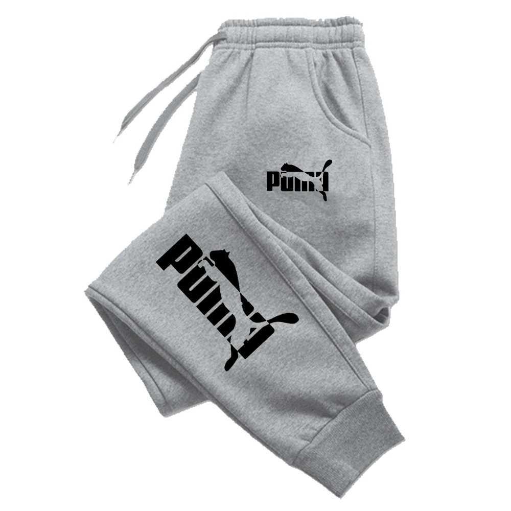 Fashion Letter Print Winter Warm Sweatpants Mens Casual Joggers Trousers Male Fashion Loose Soft Pants X250319