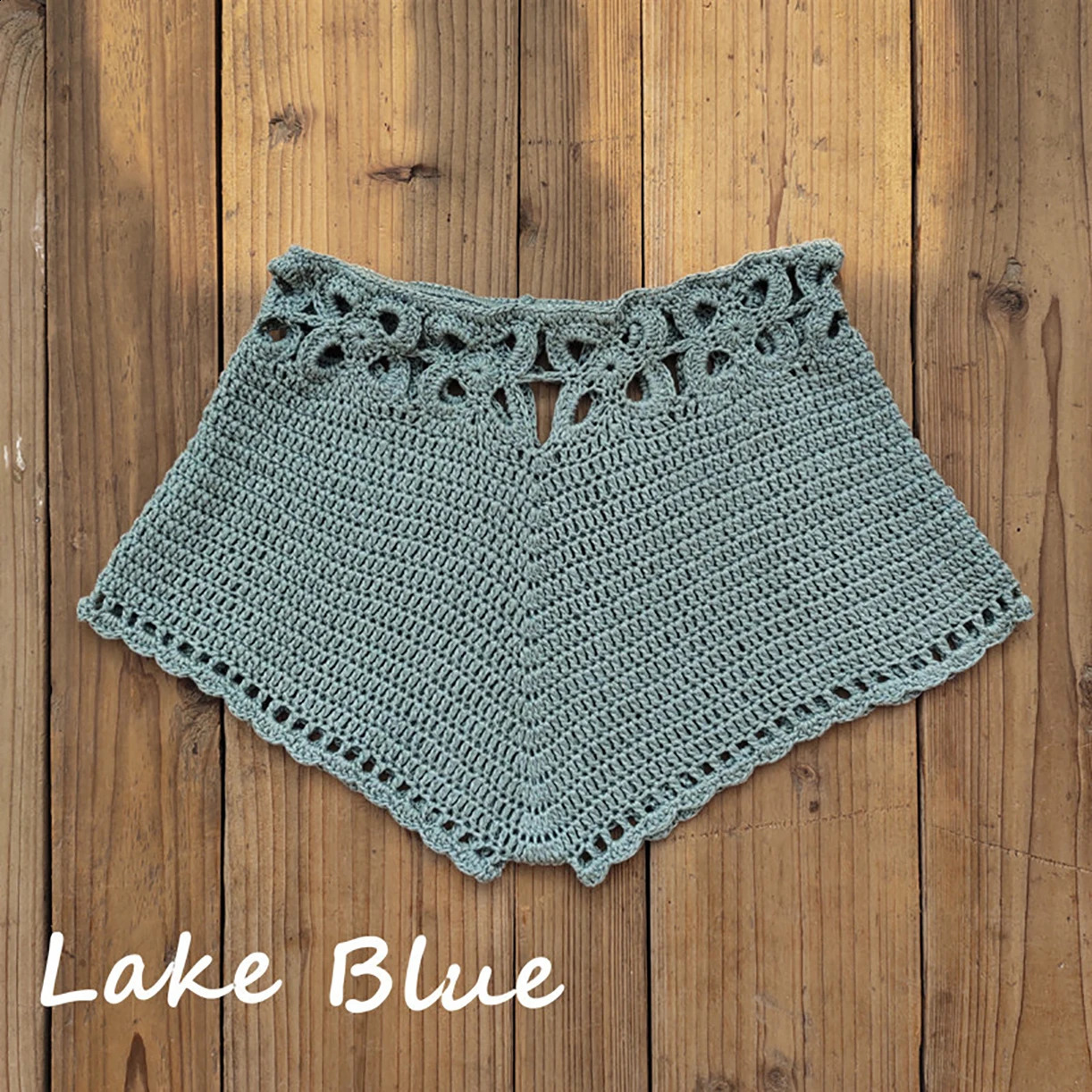 Summer Womens Crochet Cutout Swim Shorts Bathing Suit Bottoms Beach Style Drawstring Beach Board Shorts Swim Trunks 250319