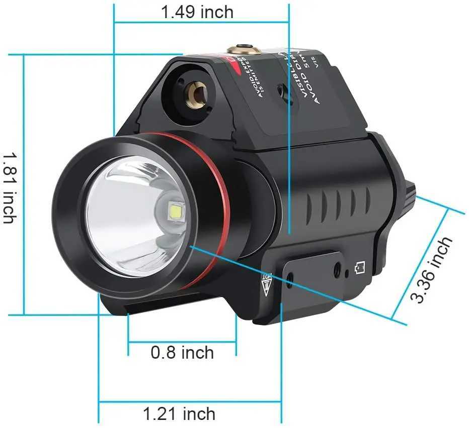 Laser light combination red dot laser vision combination integrated laser flashing light laser vision X250319