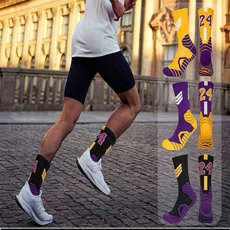 Professional Super Star Sports Basketball Socks Towel Bottom Socks Stocking Elite Thick Sports Running Cycling Socks X250319