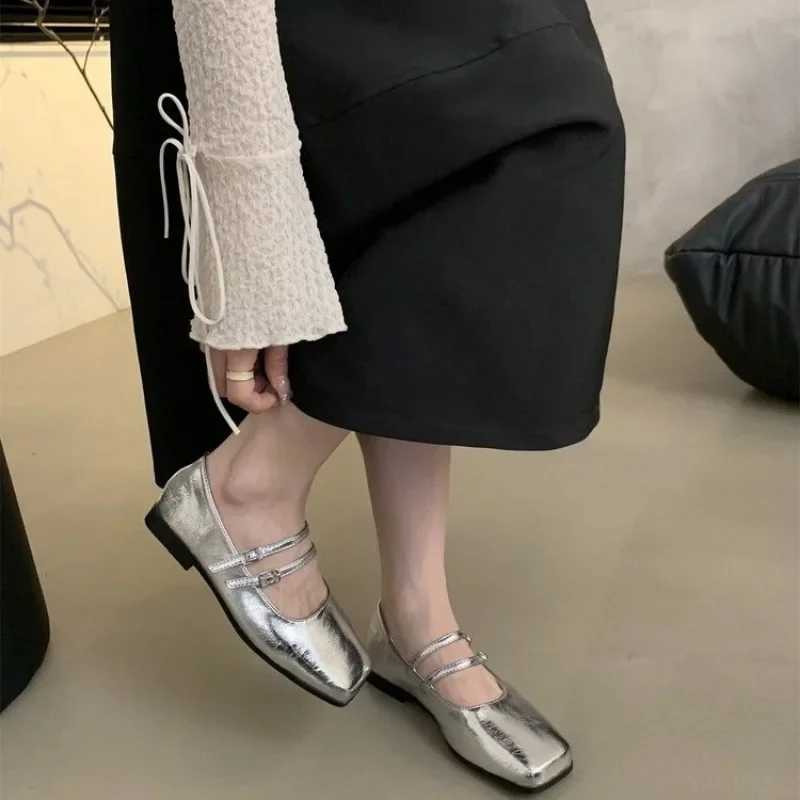 Designer Spring Women Mary Jane Shoes Fi Square Toe Ladies Comfort Soft Sole Flats Womens Comfort Ballerinas ShoesXJ250319