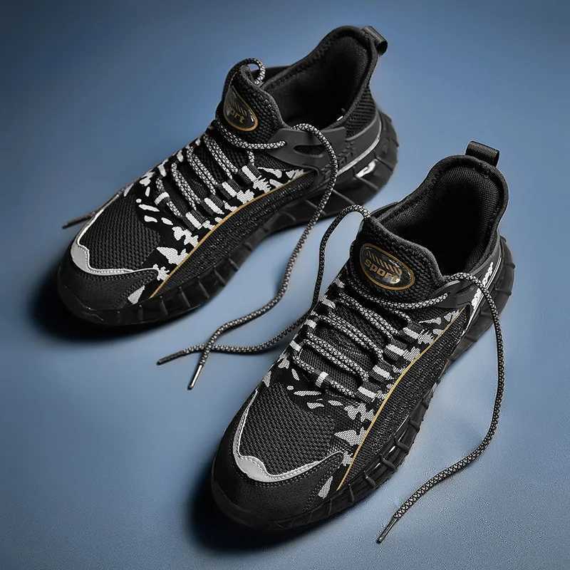 2024 Chinese Style Trend Outdoor Casual Shoes Breathable Mesh Lightweight Mens Shoes Running and Sports Shoes sneakers Z250319