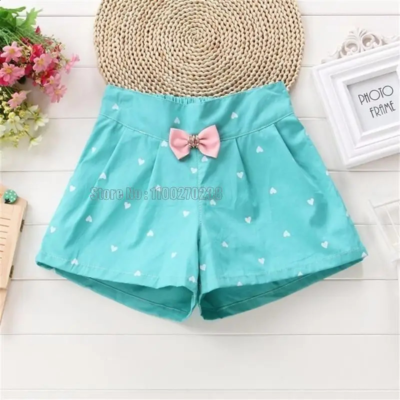 Kids Summer Bow Princess Shorts Fashion Girls Children Pants Flower Girls Clothing 250319