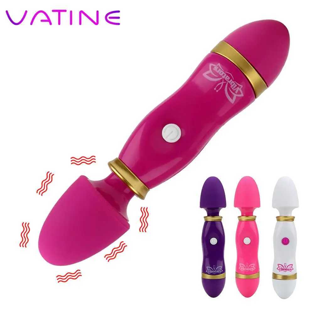 Female sex toy G-Spot vibrator tactile stimulation 12 speed silicone AV wand magic wand W250319