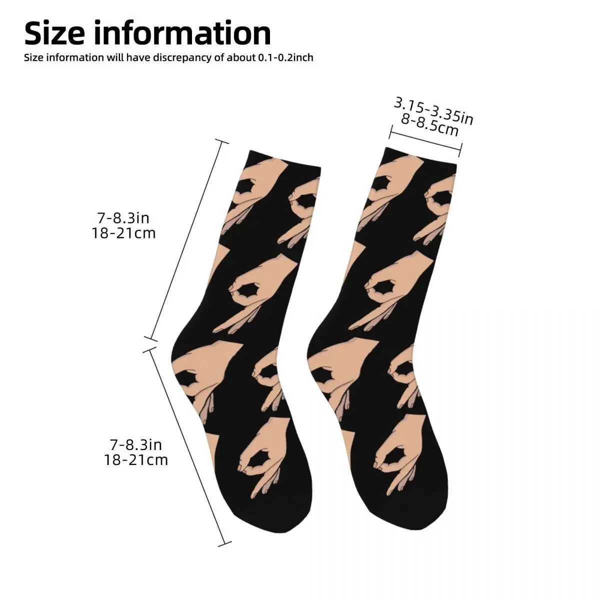 Circle Game Hands fun Gotcha meme makes you look like Harajuku socks high-quality stockings seasonal neutral gift socks X250319