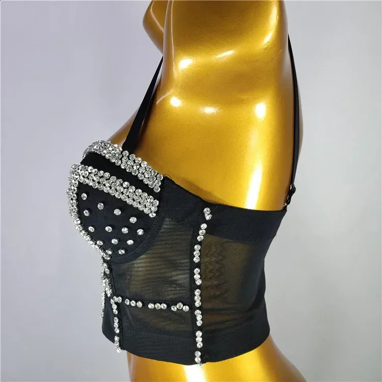 Fashion y2k Tank Top Women Shaper Blusa Stage Push Up Bra Ladies Crop Tops Sexy Halter Shirt Woman Clothes Bralette Corset Camis 250319