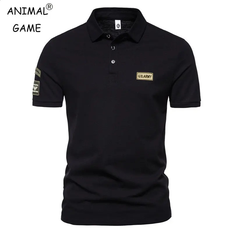Korean Summer Men High Quality Short Sleeve Breathable Plus Size Embroidered Polo Shirt Anti-wrinkle Tops 5XL 250319